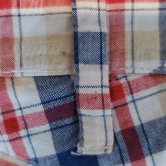 Vintage Volcom Red, White, Blue & Tan Plaid Shorts - Picture 5 of 7